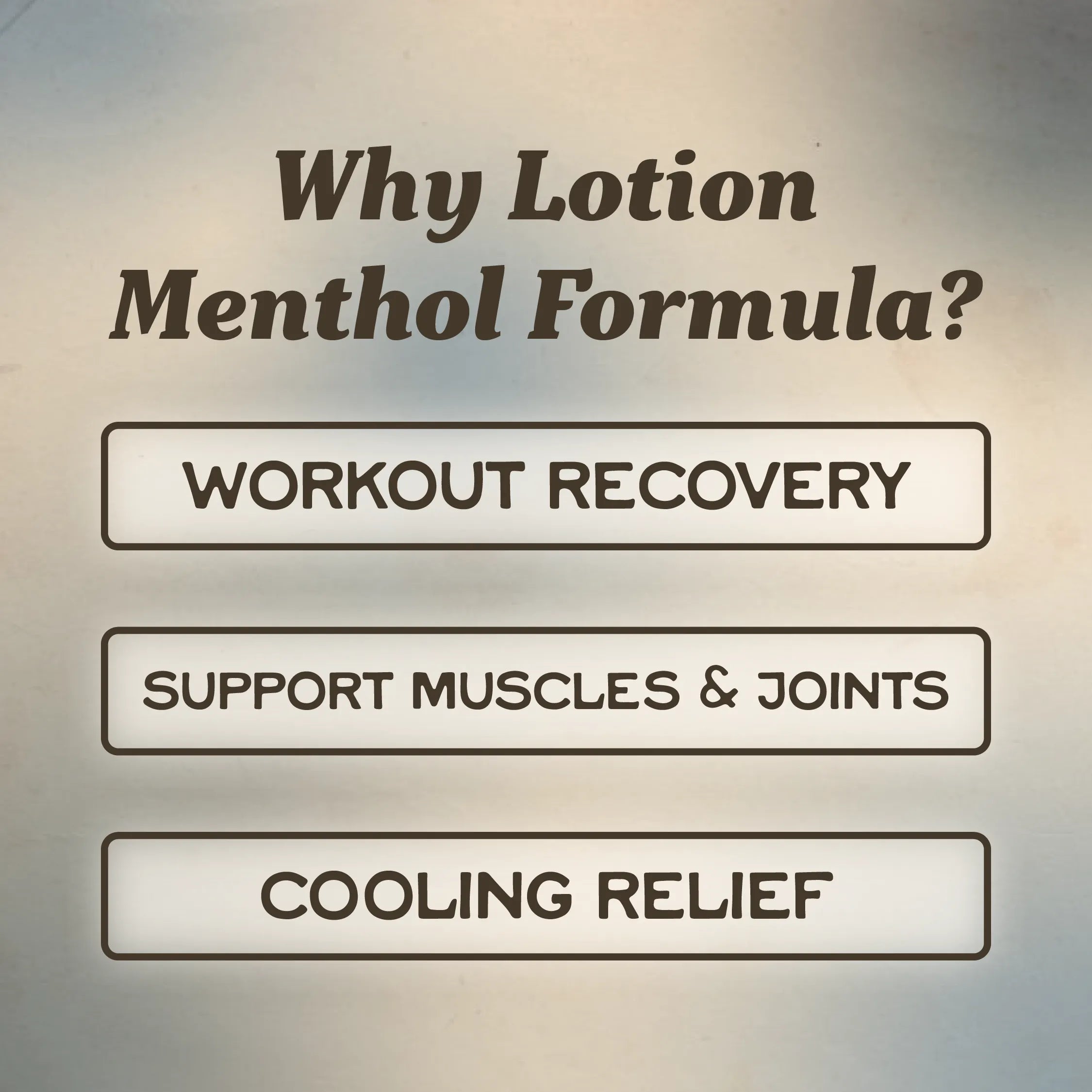 Lotion + Menthol