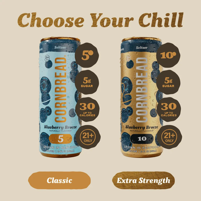 Blueberry Breeze Social Seltzer, Extra Strength