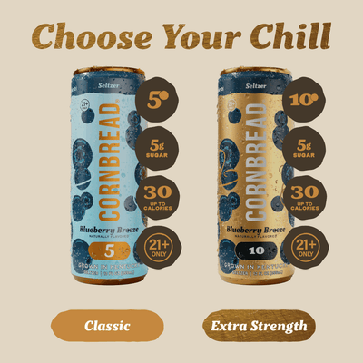 Blueberry Breeze Social Seltzer, Extra Strength