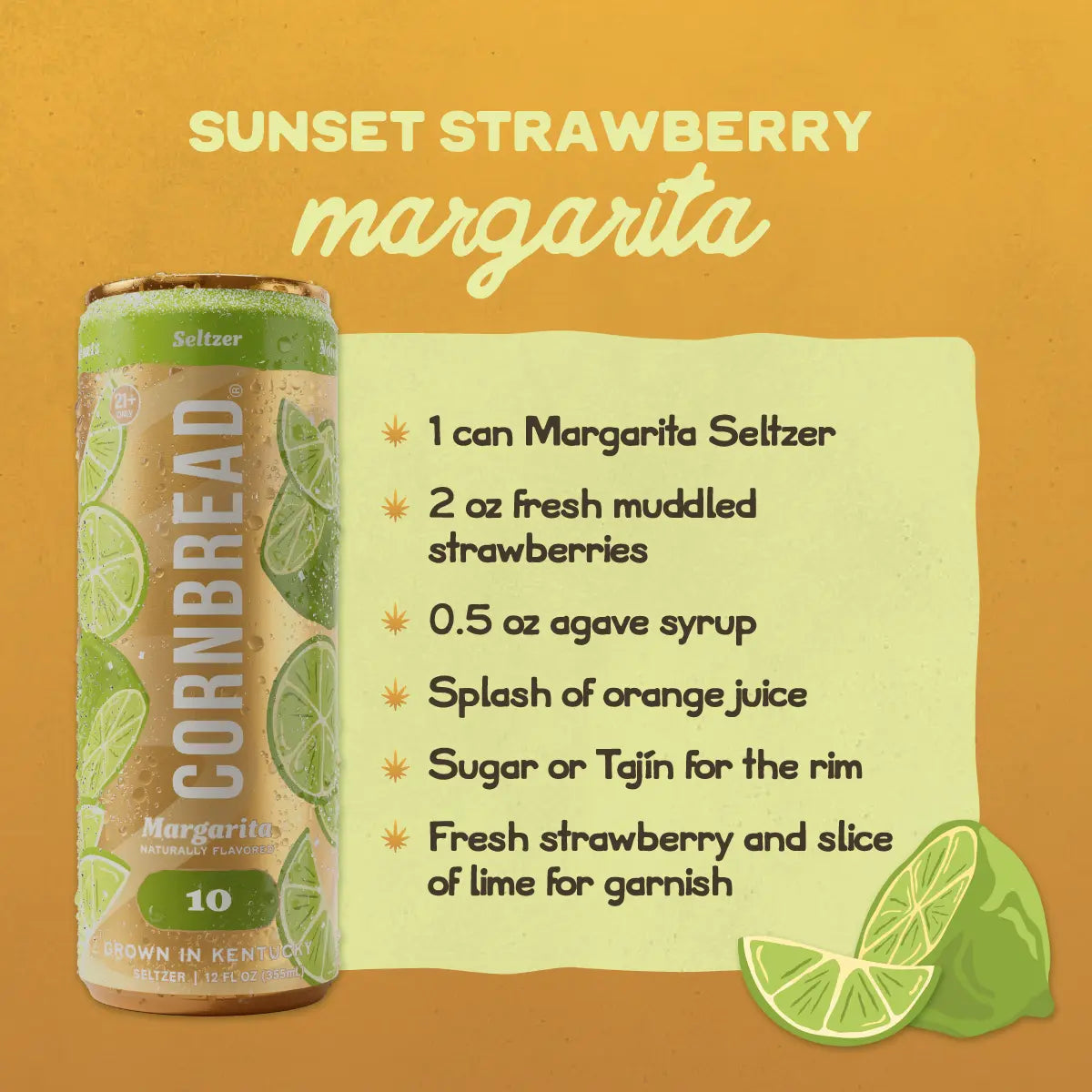 Margarita Social Seltzer, Extra Strength
