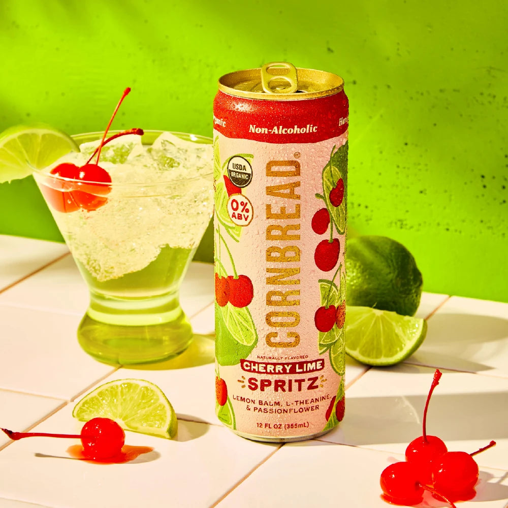 Cherry Lime Non-Alcoholic Spritz
